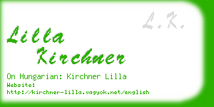 lilla kirchner business card